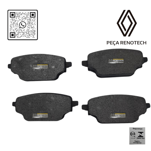 440604876R PASTILHA DE FREIO TRAS. KANGOO ELETRICA RN 04876R -X -3-